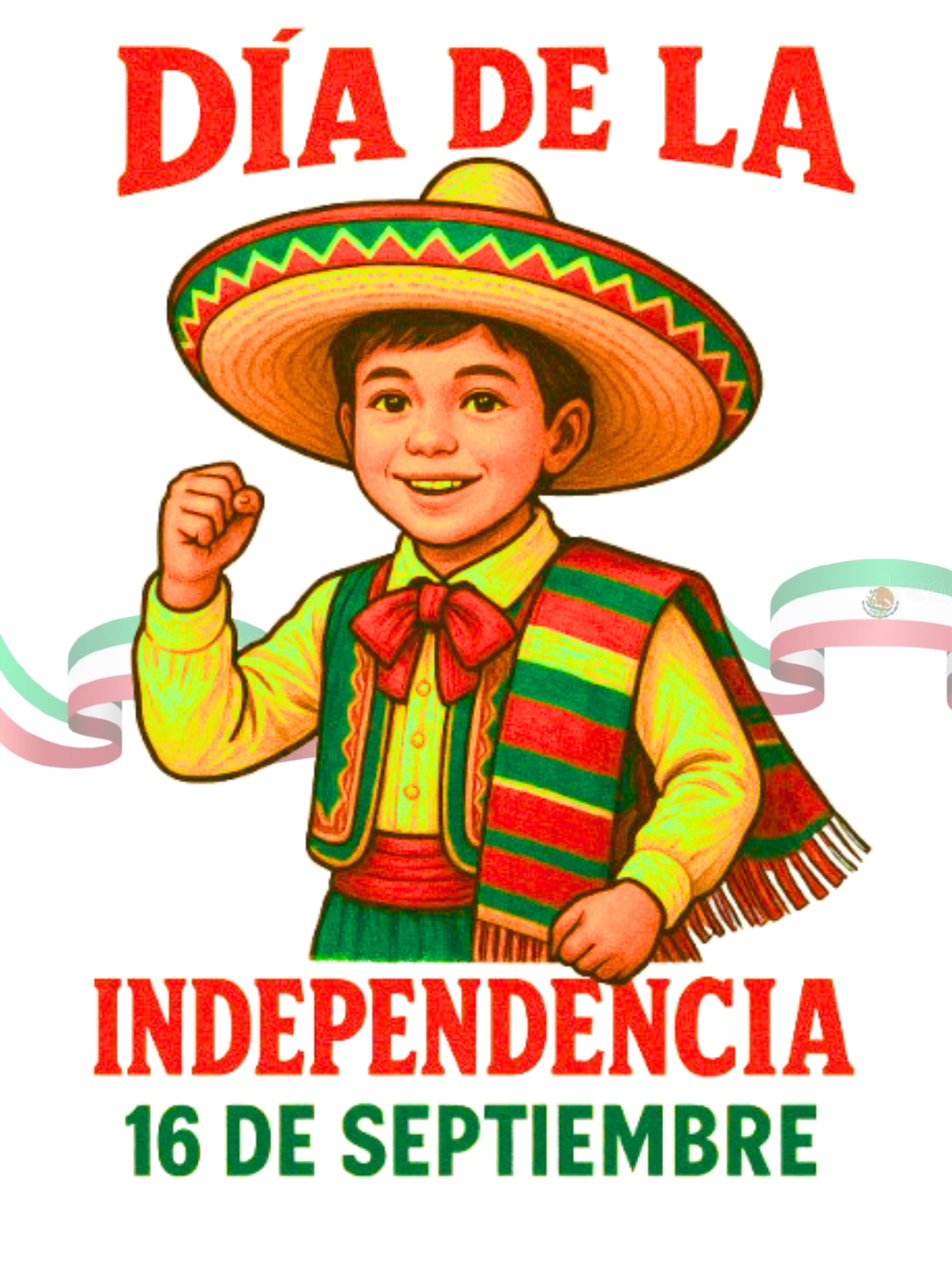 Día de la Independencia de México - Arte Digital Vintage